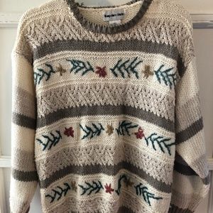 Vintage Floral Sweater